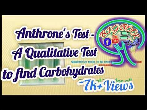 anthrone test